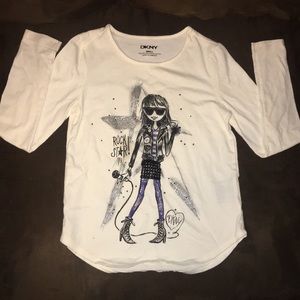 Rock star small DKNY long sleeve shirt NEVERWORN